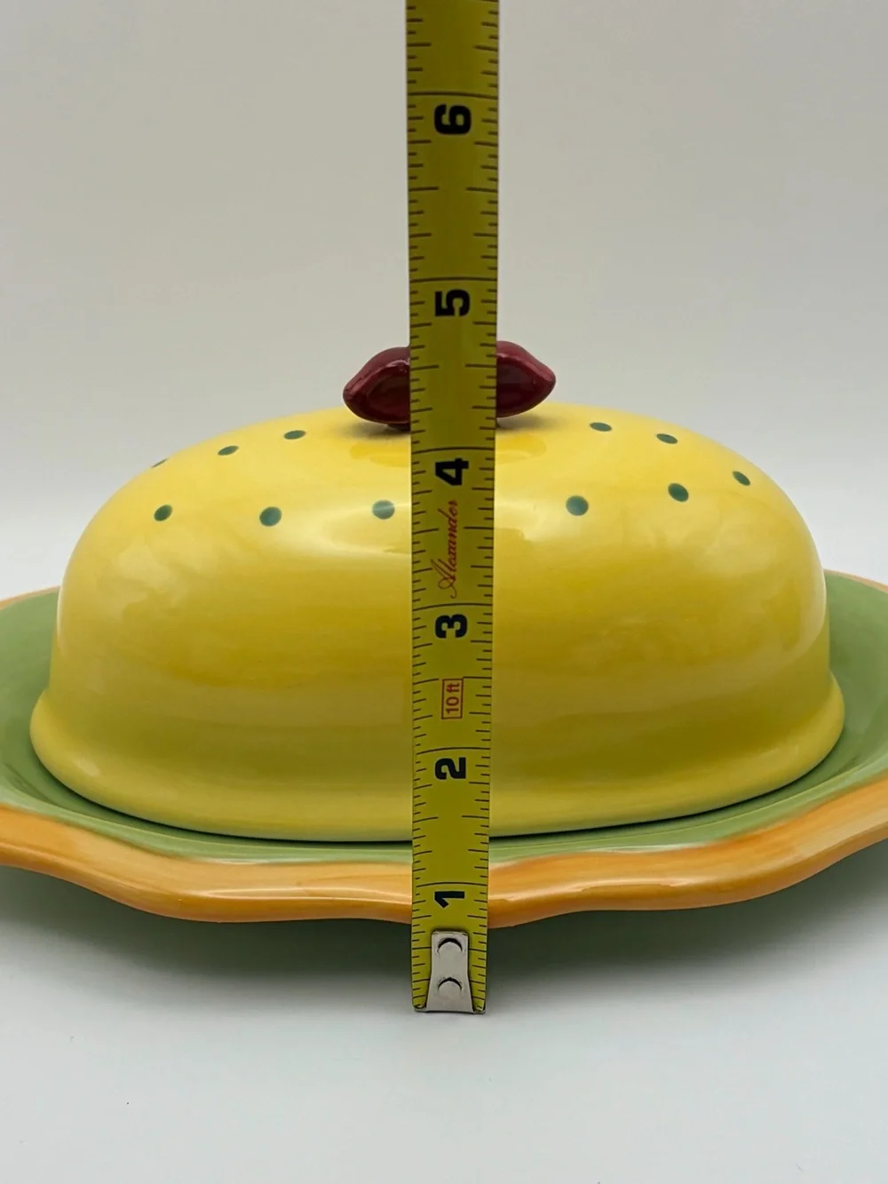 Pfaltzgraff, Retired, “The Secrets of Pistoulet”, Covered Butter Dish. FUN!